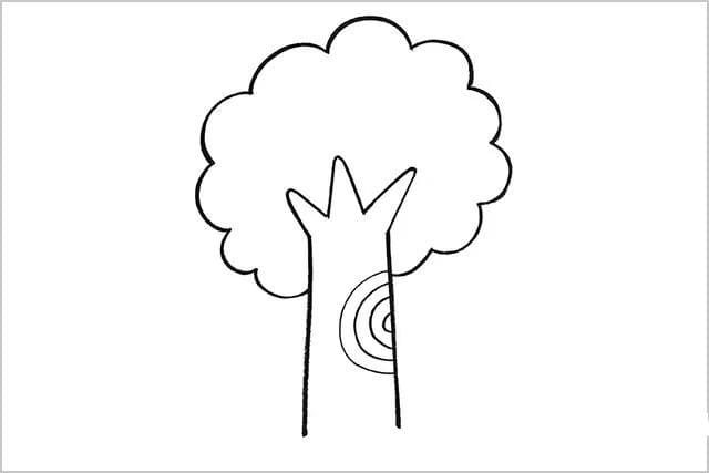 春天的大树简笔画简单(步骤图解)
