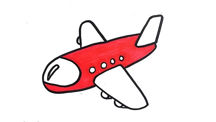 儿童飞机简笔画怎么画简单又漂亮