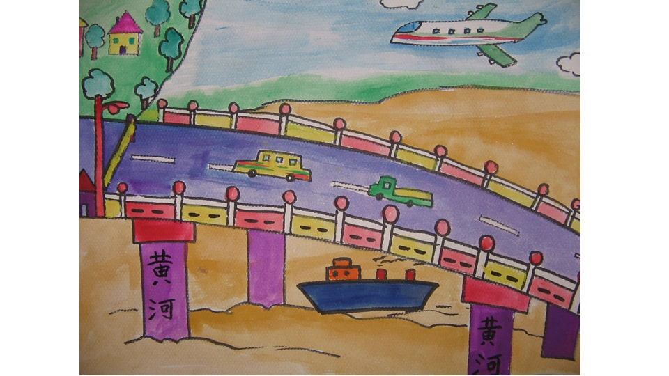 幼儿园大班美术教案：我设计的桥