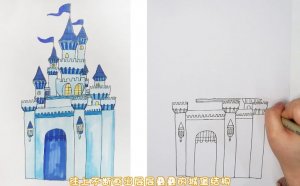 冰雪奇缘城堡简笔画图片教程