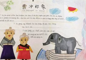 中国传统文化故事英语手抄报图片（精选10张）