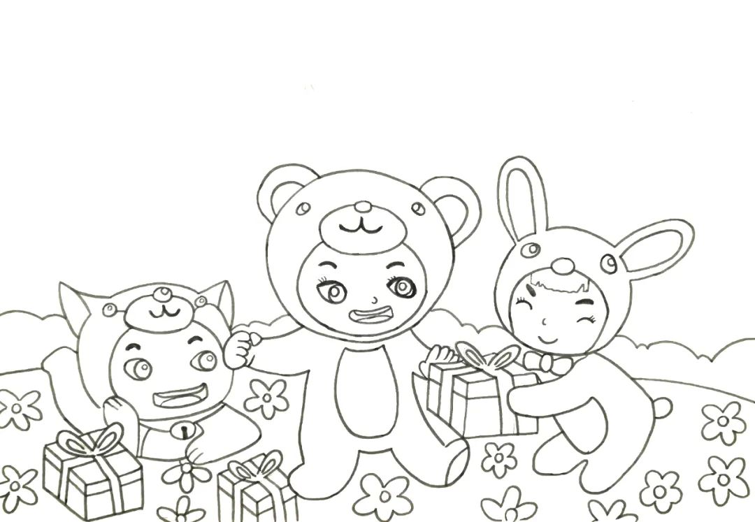 关于六一儿童节的画简单又好画《甜蜜六一》