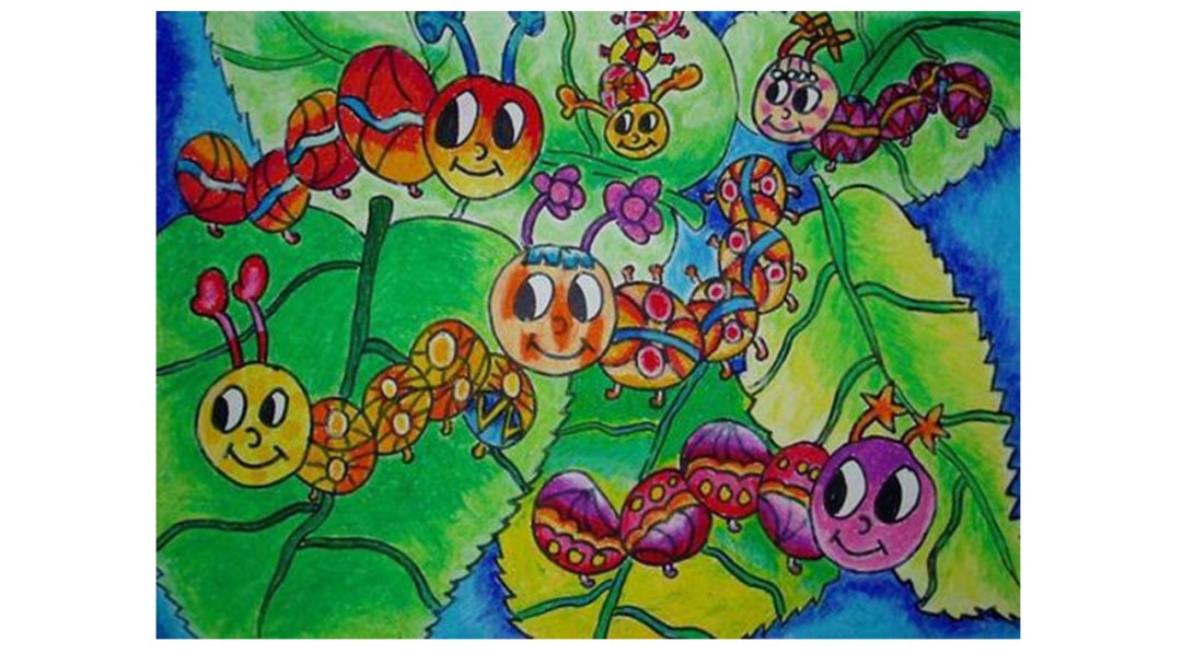 幼儿园大班美术教案：蚕儿和桑树