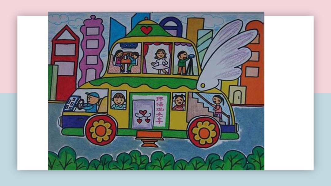 幼儿园中班美术教案：猪爸爸的汽车