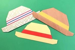 幼儿折纸手工简单：草帽的折叠方法(步骤图解
