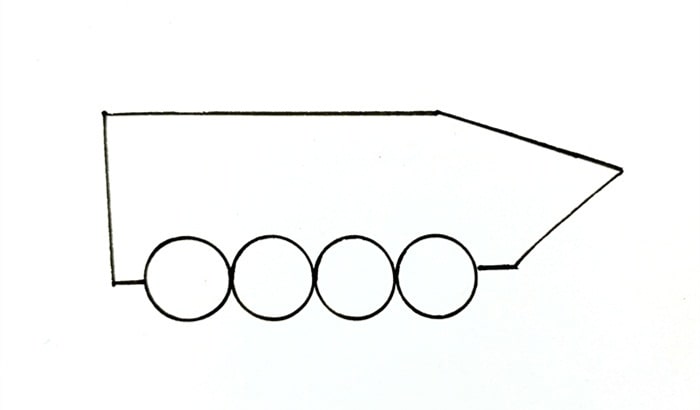 装甲车简笔画怎么画图片步骤
