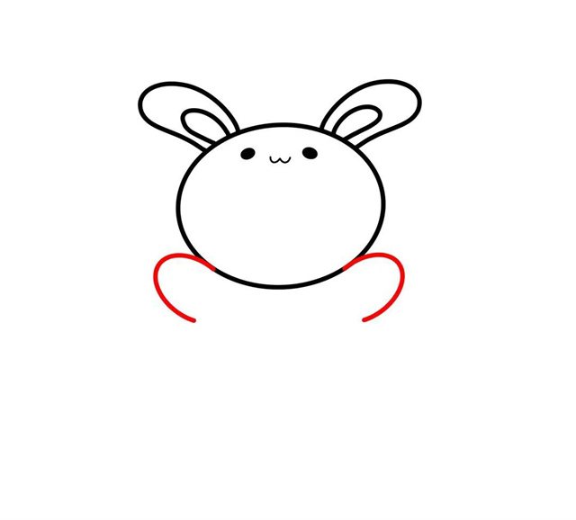 可爱的兔娃娃简笔画教程简单