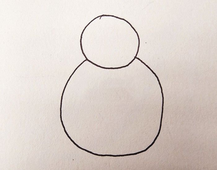 雪人怎么画好看又简单，冬天的雪人简笔画图片