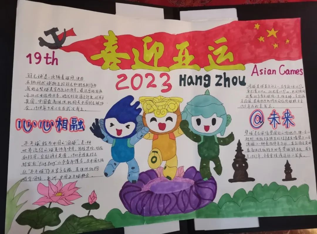 2023年杭州亚运会手抄报图片