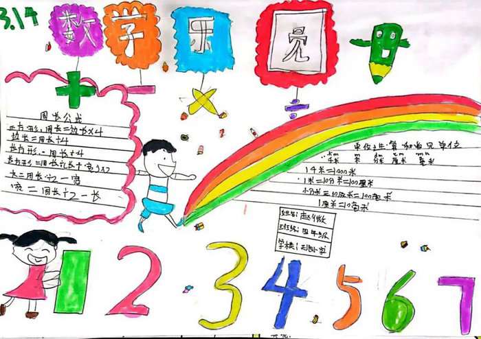四年级数学手抄报图片简单又漂亮