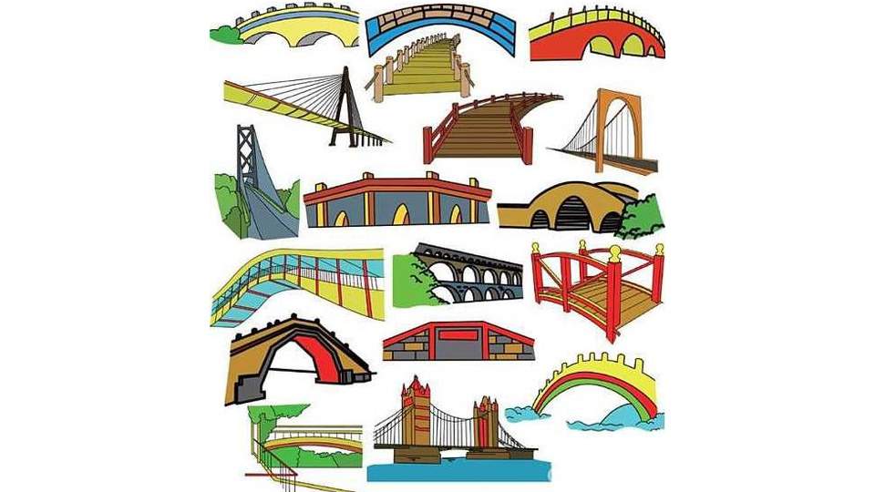 幼儿园大班美术教案：建造心目中的桥