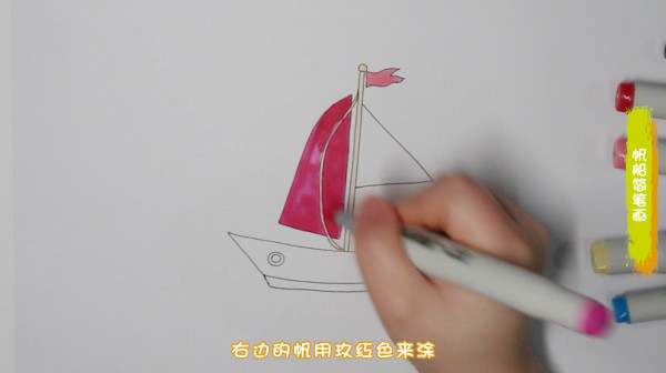 帆船简笔画怎么画图片教程