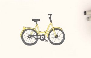 自行车简笔画怎么画步骤图片