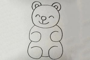 用数字6画泰迪熊简笔画简单(步骤图解)