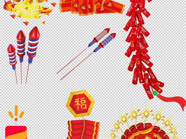 2024龙年春节放鞭炮简笔画创意美术教程