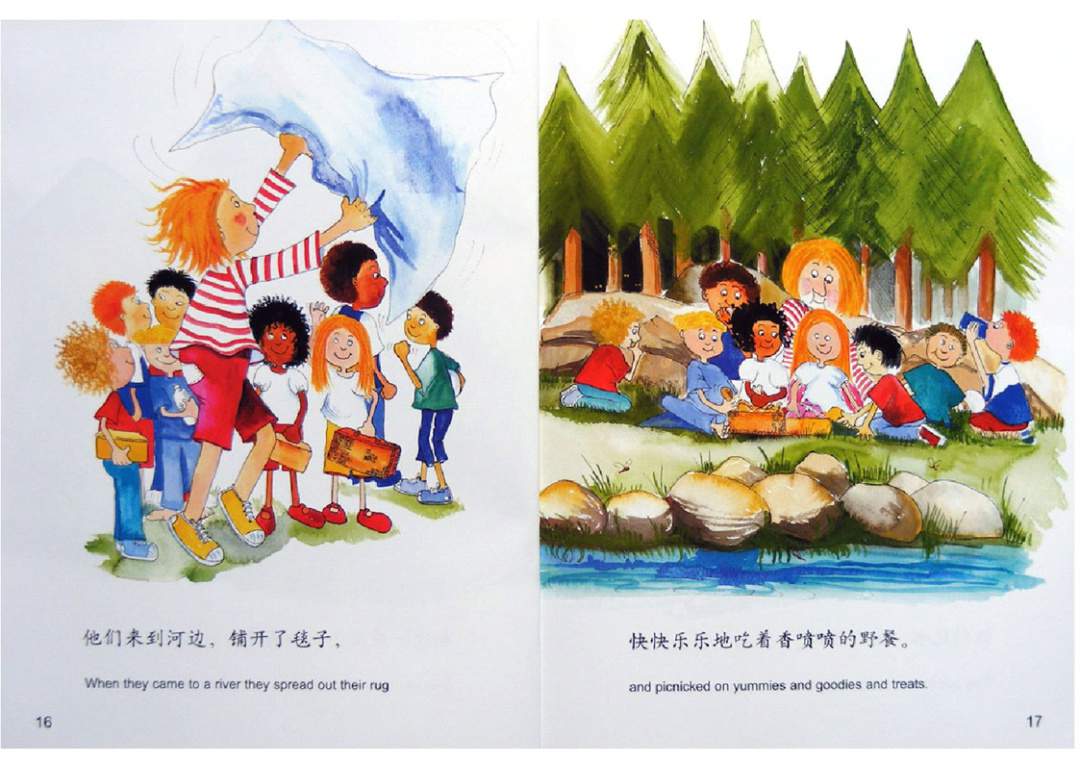 幼儿园绘本故事推荐米莉茉莉丛书《一起去野餐》