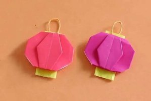 新年简单手工制作：怎么折纸灯笼(步骤图解)