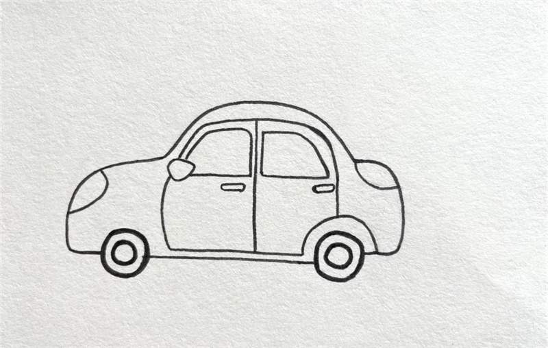 小汽车简笔画怎么画简单又漂亮
