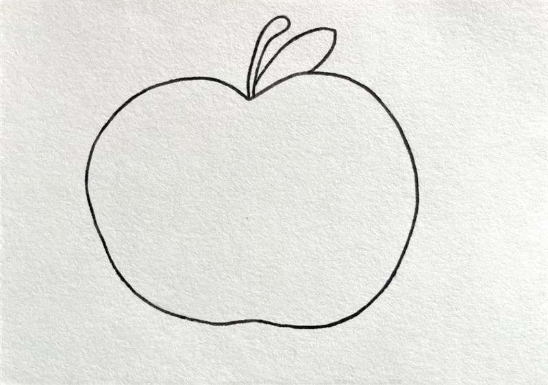 红红的苹果简笔画图片教程简单