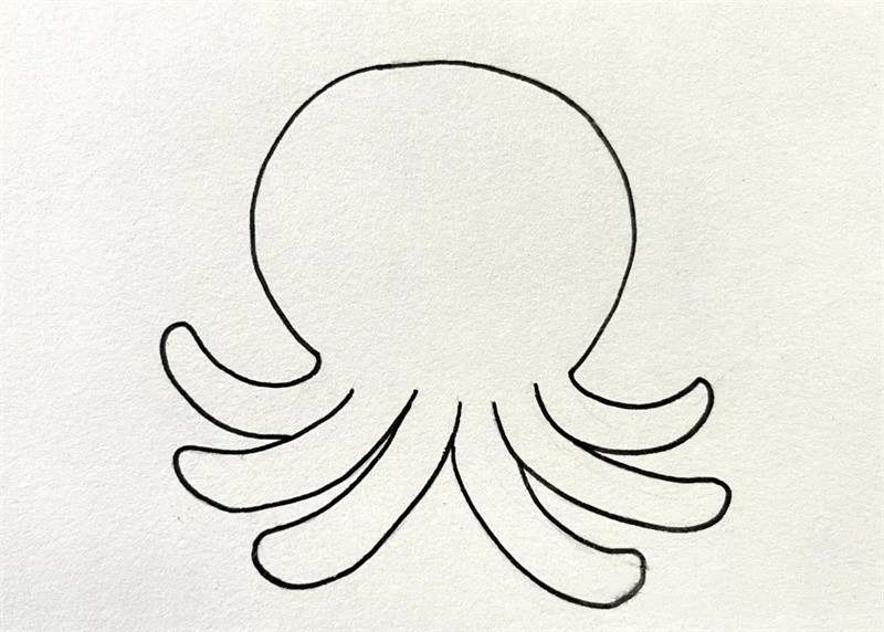 可爱的章鱼宝宝简笔画图片教程简单