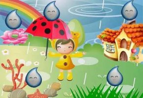 幼儿园中班语言优质课《神奇的小雨滴》教案及教学反思