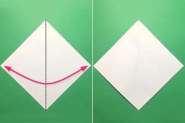 幼儿折纸手工简单：折纸雨滴