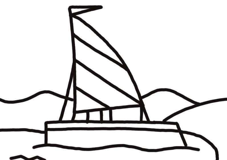 帆船简笔画教程图片简单
