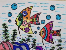 幼儿园美术公开课《热带鱼》教案