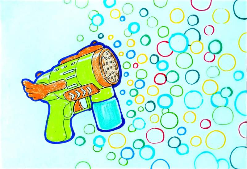 夏季少儿美术课程 童年乐趣之《泡泡枪》
