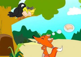 儿童睡前故事：小狐狸与小乌鸦