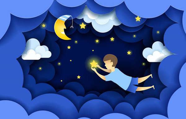 儿童睡前故事：小孩和梦想星星