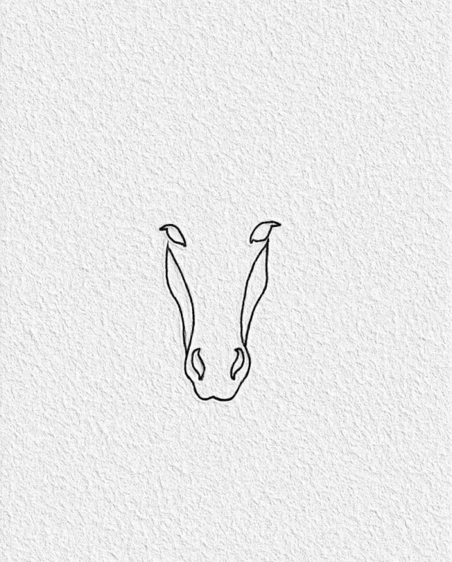 马年画马建笔画教程图片