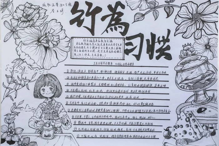 养成好习惯争做好少年的手抄报