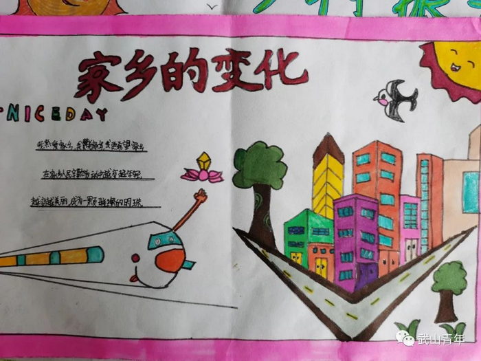 携手乡村振兴共画家乡变化手抄报内容