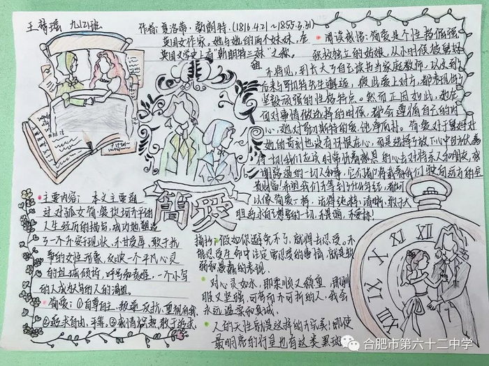 简爱手抄报主要内容