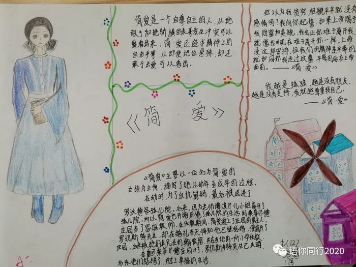 关于简爱的手抄报图片