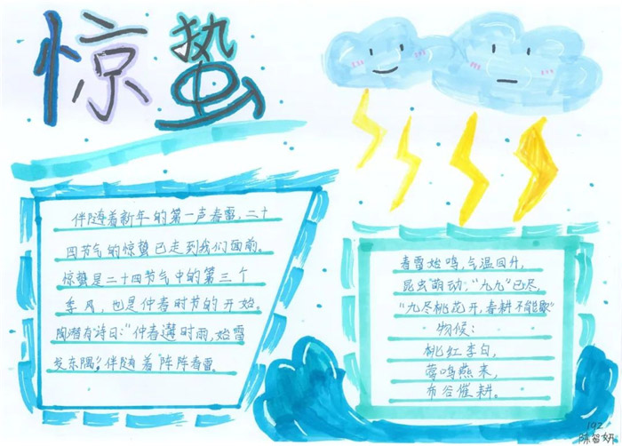 一年级关于惊蛰手抄报