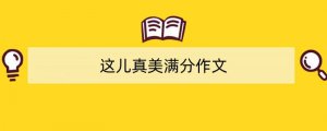这儿真美满分作文（精选24篇）