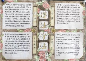 法制宣传日的手抄报,法制宣传手抄报图片（精选