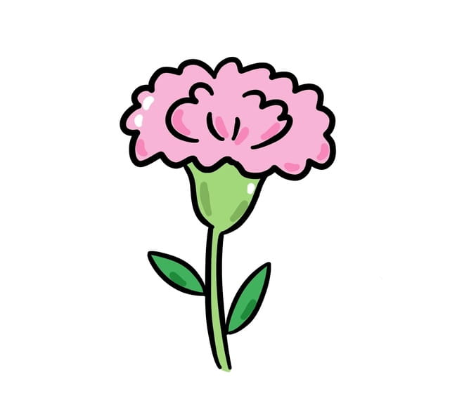 超级简单花的简笔画图片教程